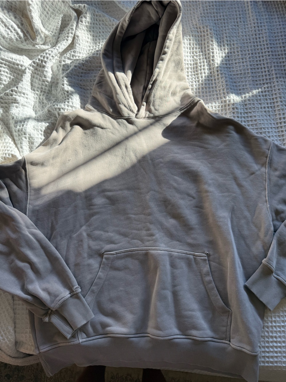 JEM Men's Zip-Up Hoodie in Light Gray